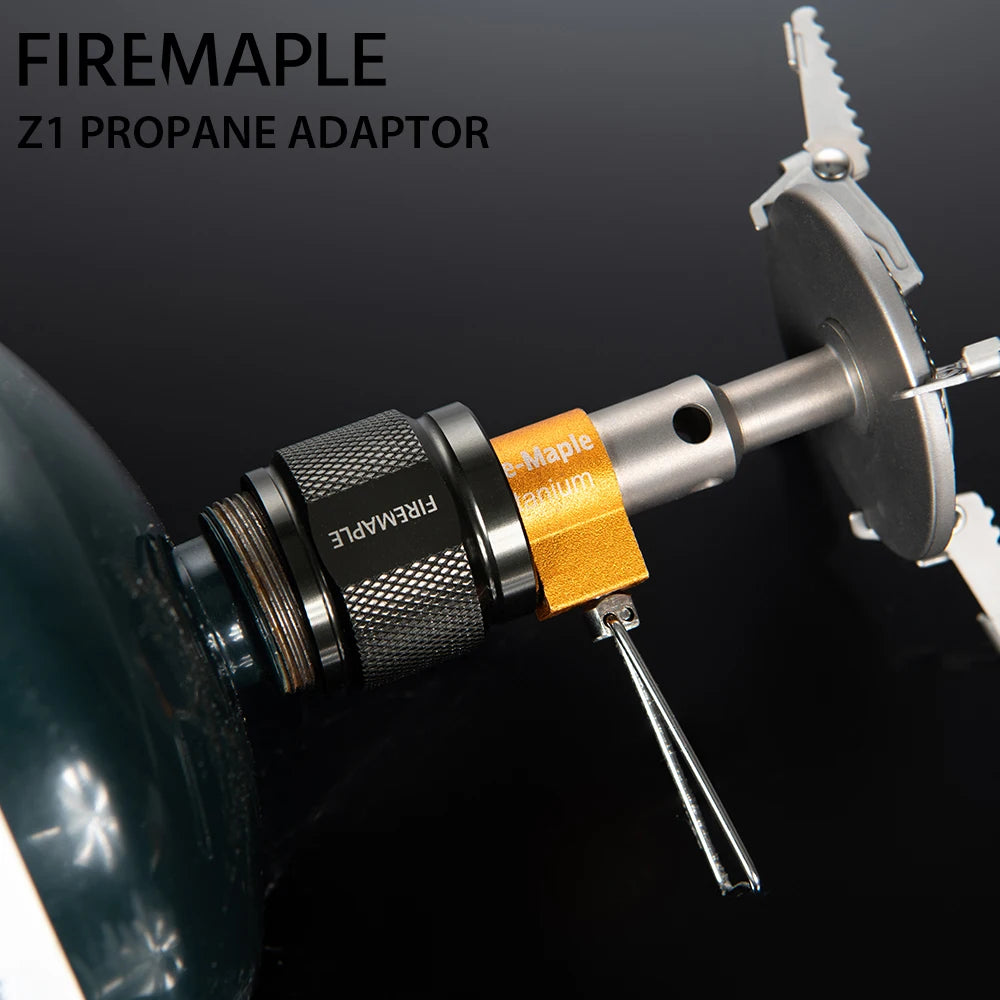 Fire Maple Z1 Propane Fitting No Leak Canister Adaptor for Coleman Style Propane Bottles Cartridge 38g