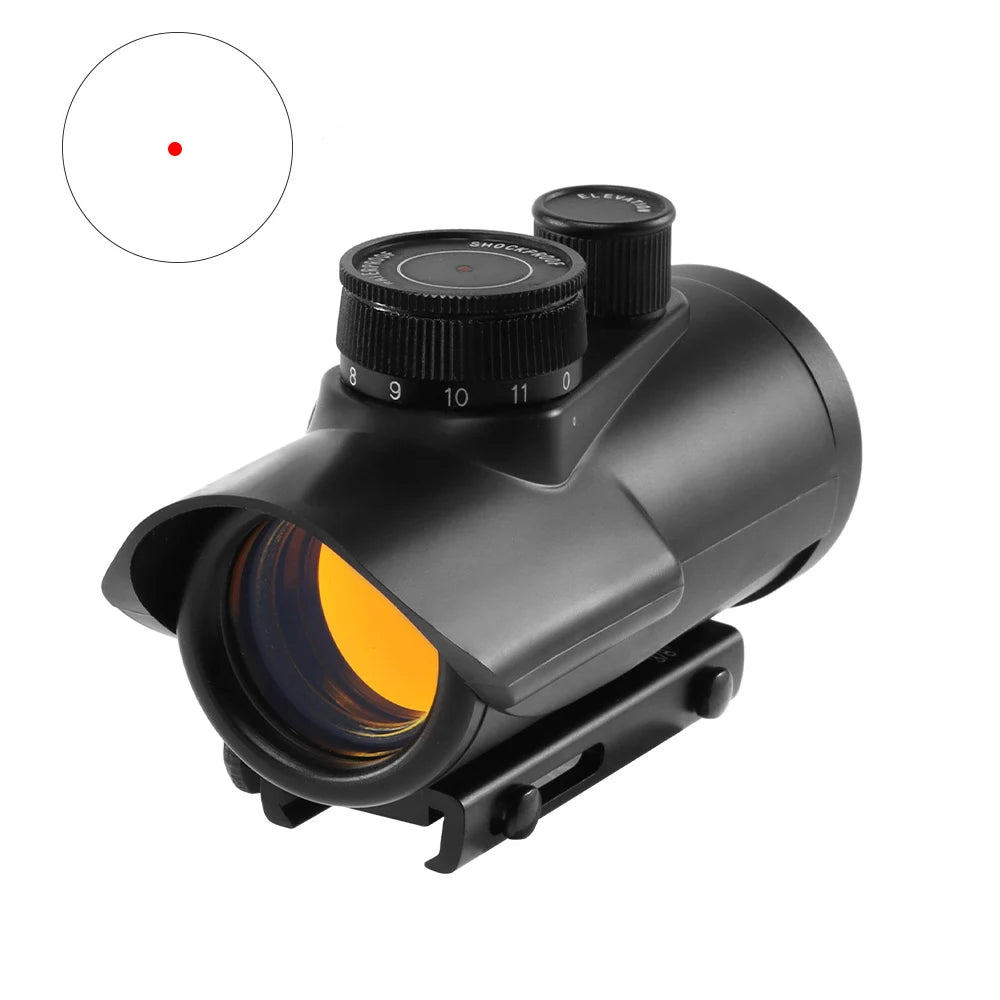 1x40 Red Dot Scope Sight Tactical Rifle scope Green Red Dot Collimator Dot With 11mm/20mm Rail Mount Airsoft Air Hunting
