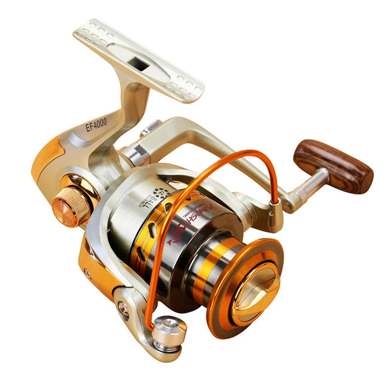 2024 New series Distant Wheel Metal Spinning Fishing Reel 5.5:1 12 Bearing Balls Fishing Wheel Rotate the spool Fishing coil