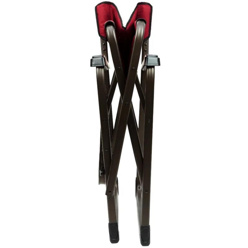 Director Camping Chair, Red with Side Table Outdoor Foldable