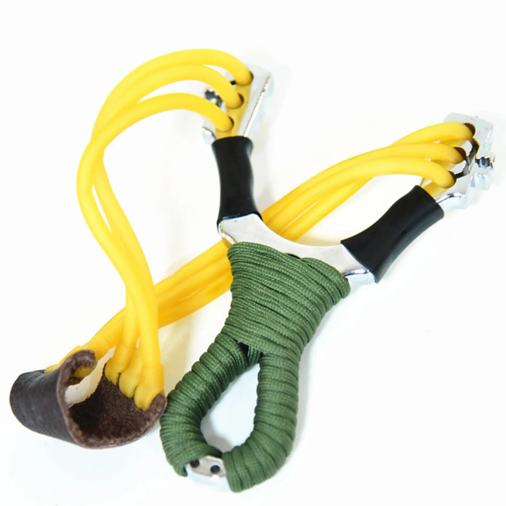 Natural Latex Slingshot Rubber Tube with Three Cards 6 Sets of Rubber Bands Slingshot Catapult Elastic Hunting Accessories