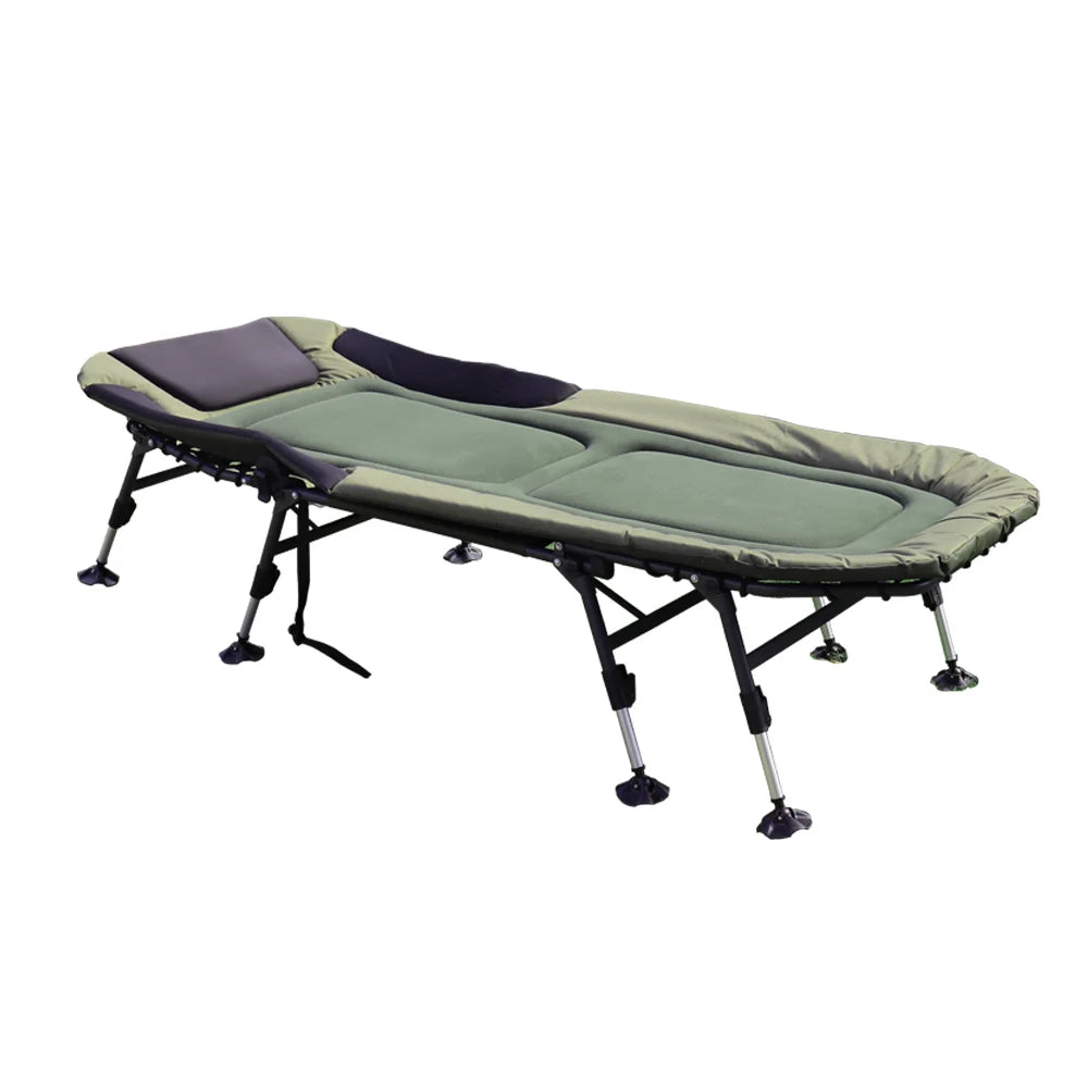 Adjustable Portable Recliner Foldable Outdoor Sun Lounger Lounge Chair Lunch Break Folding Bed Office Breathable Comfort Bed