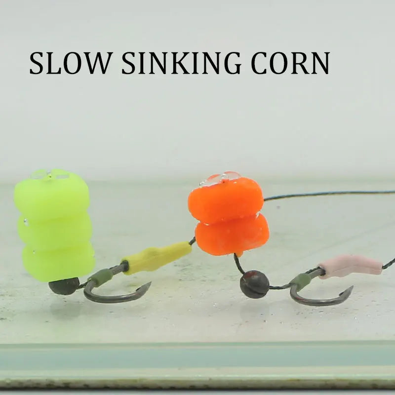 Carp Fishing Bait Yellow/Red Double Corn Pop Up Boilies Hair Chod Helicopter Ronnie Rig Lure For Carp Fishing Feeder Tackle