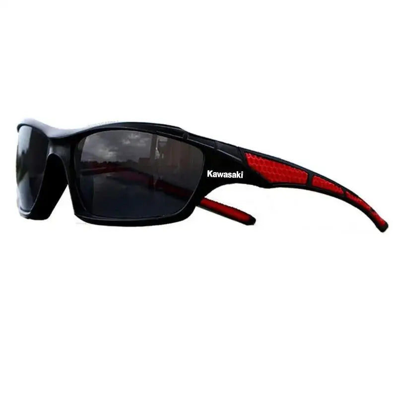 New Kawasaki Motorcycle Glasses Men's Driving Camping Hiking Fishing Polarized Sunglasses Outdoor Sports UV400 Bicycle Glasses