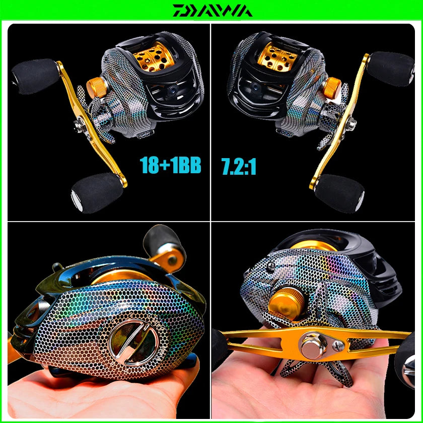DAIWA Fishing reel 18KG, gear ratio 7.2:1, dedicated to seawater