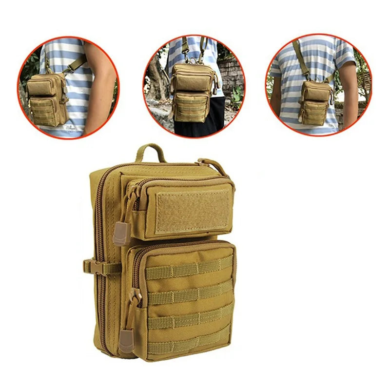 Multifunction Tactical Pouch Military Molle Hip Waist EDC Bag Wallet Purse Phone Holder Bags Camping Hiking Hunting Fanny Pack
