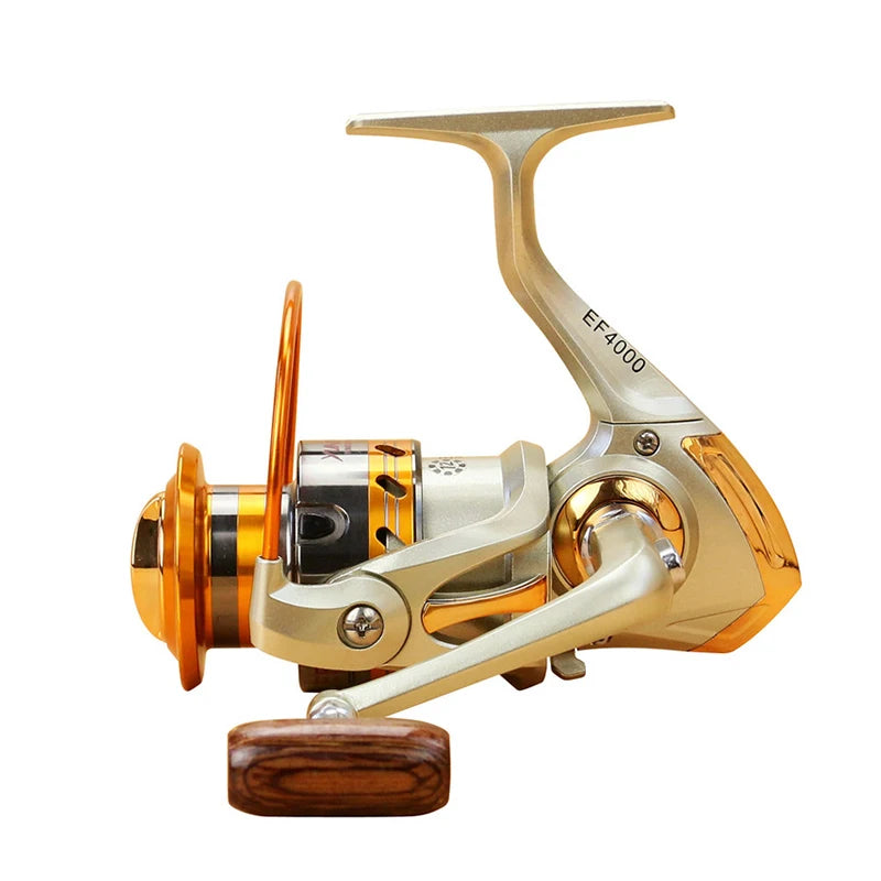 2024 New series Distant Wheel Metal Spinning Fishing Reel 5.5:1 12 Bearing Balls Fishing Wheel Rotate the spool Fishing coil