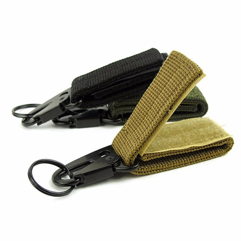 Outdoor Tactical Carabiner Key Bag Accessories Multifunctional Belt Buckle Nylon Webbing