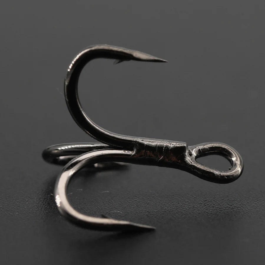 20PCS Treble Hooks 6x Strong Fishing Hook for Big Game Bluefish Salmon Kingfish 3/0# 2/0# 1/0# 1# 2# 4# 6# 8#