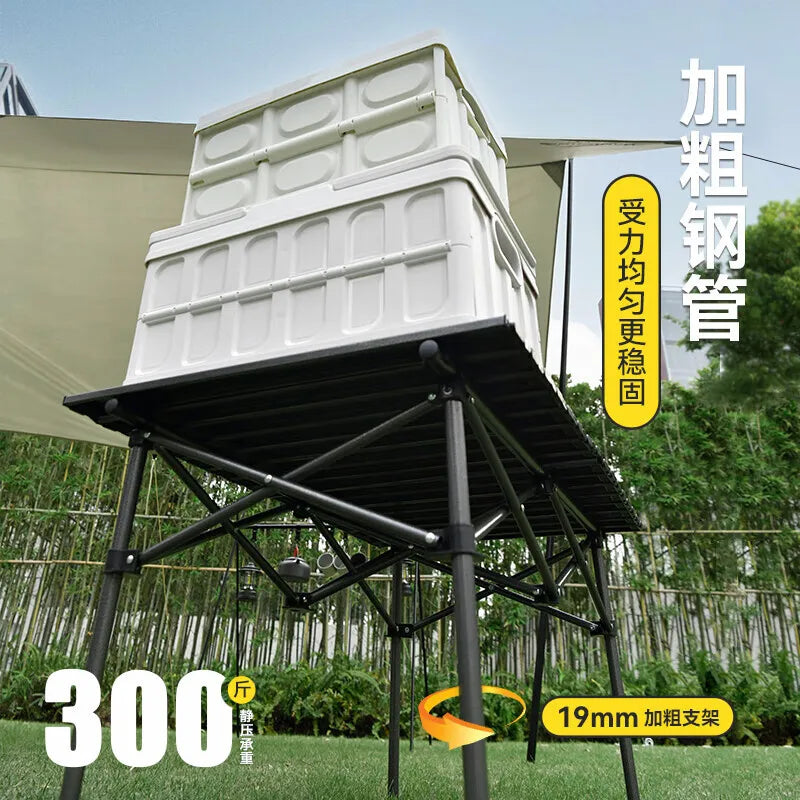 Portable Camping Table with Four Folding Chairs Set Sets Outdoor Garden Picnic Table Chair Waterproof Ultra-light Folding Desk