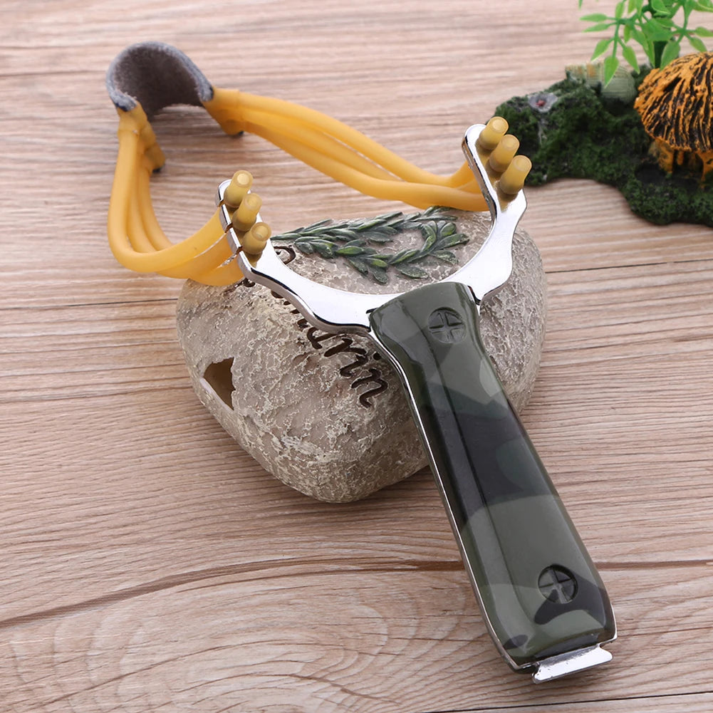 Natural Latex Slingshot Rubber Tube with Three Cards 6 Sets of Rubber Bands Slingshot Catapult Elastic Hunting Accessories