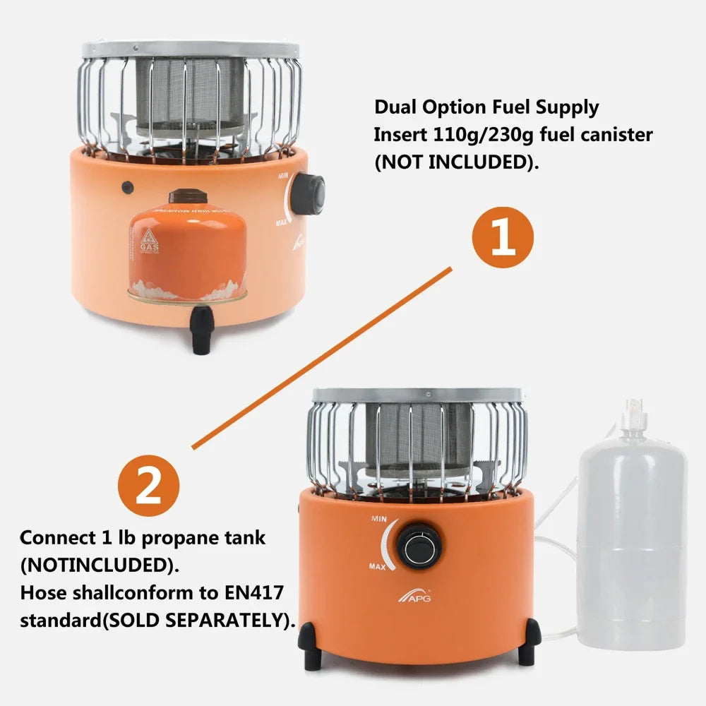 Stove Camping Gas Burner Survival Heater Burner Accsesories Heater Outdoor Heating Supplies Fire Pit Ambience Mobile Gas Trips