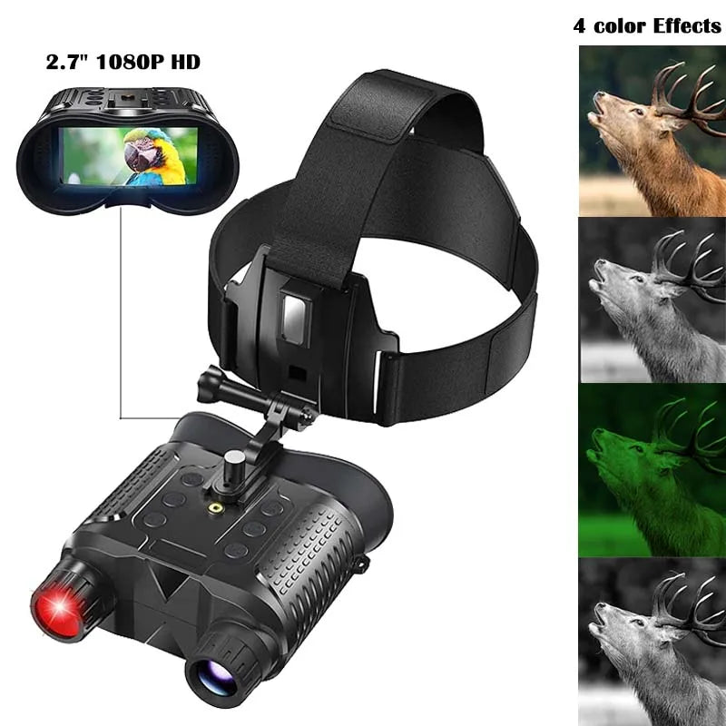 NV8160 8x Digital Night Vision Binoculars HD 1080P Infrared Head Mount Hunting Telescope 400m Surveillance Camping Equipment