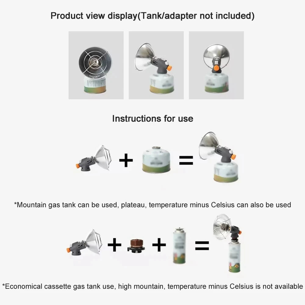 Outdoor Camping Heater Stove Portable Piezo Ignition Gas Heater Warmer Heating Stove for Backpacking camping accsesories