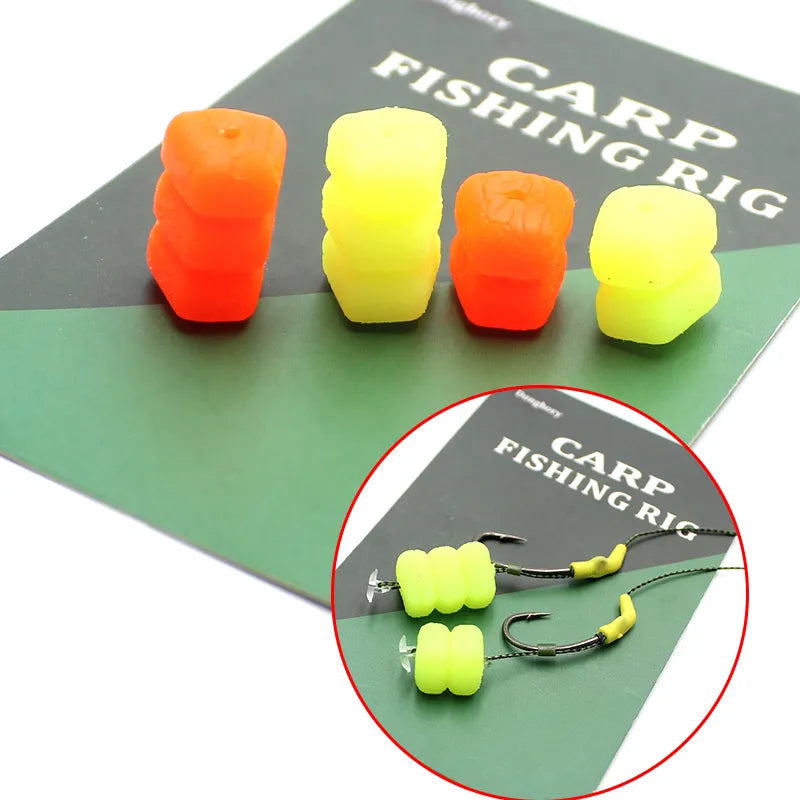 Carp Fishing Bait Yellow/Red Double Corn Pop Up Boilies Hair Chod Helicopter Ronnie Rig Lure For Carp Fishing Feeder Tackle