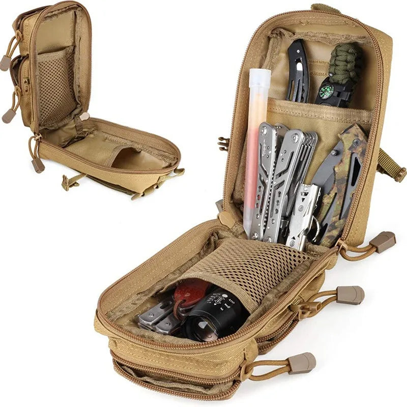 Multifunction Tactical Pouch Military Molle Hip Waist EDC Bag Wallet Purse Phone Holder Bags Camping Hiking Hunting Fanny Pack
