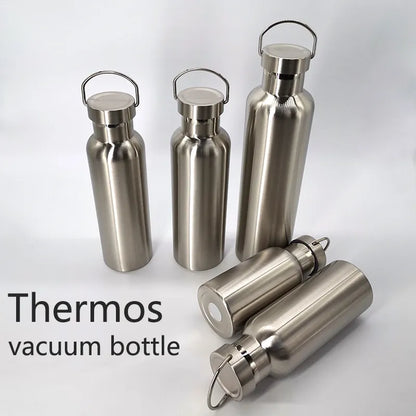 350/500/750/1000ml Double Wall Stainles Steel Water Bottle Thermos Bottle Keep Hot and Cold Insulated Vacuum Flask for Sport