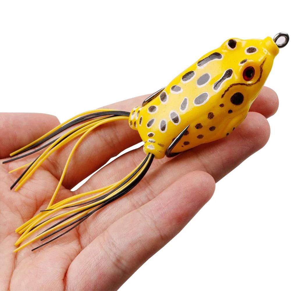 1Pcs Soft Bait Frog 5g/9g13g17.5g Artificial Fishing Lure Topwater 3D Eyes Ray Plastic Swimbait With Hooks for Catfish Bass