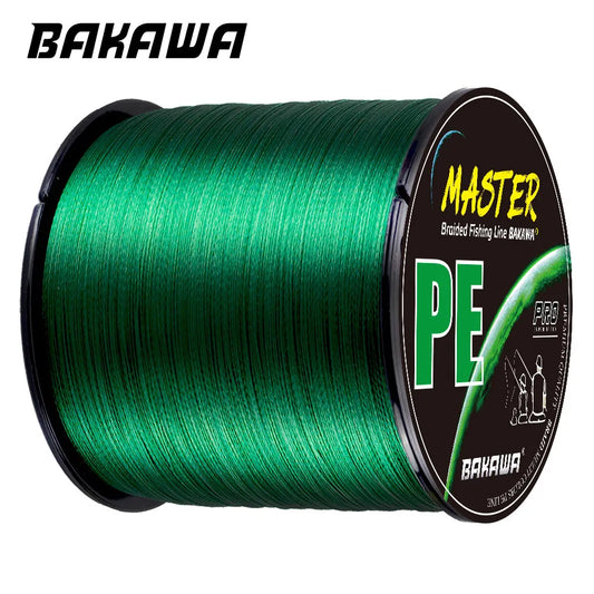 BAKAWA Carp Fishing Line 300M 500M 1000M 100M 4 Strands Braided  Japan Multifilament PE Wire Super Strong Durable Smooth Tackle