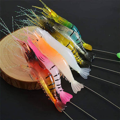 3pcs/7pcs Shrimp Lures Fishing Lures Artificial Fishing Bait Isca Artificial  Ascesorios Pesca