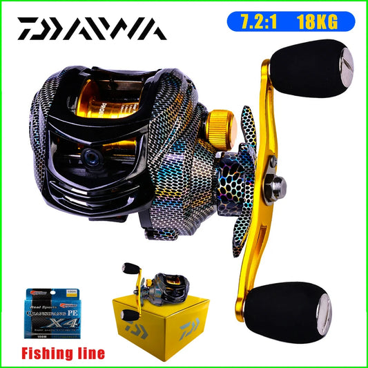 DAIWA Fishing reel 18KG, gear ratio 7.2:1, dedicated to seawater